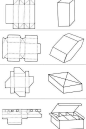 包装盒形结构图 ​​​​