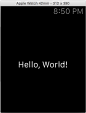 Helloworld Apple Watch App