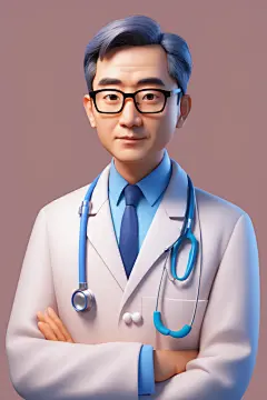 儿科医师医生人物模型