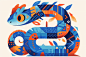 2025新年蛇年蛇卡通形象