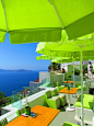window scenery greece | Fira Santorini Greece