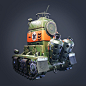 NOP-03 Sarubia Tank, Kevin Brunt : I finished this months ago, but hadn't gotten around to doing renders for it.  This was a fun asset I did on stream https://www.twitch.tv/sirdigitalbacon for a community challenge I created called Bacon Jam.  This one wa