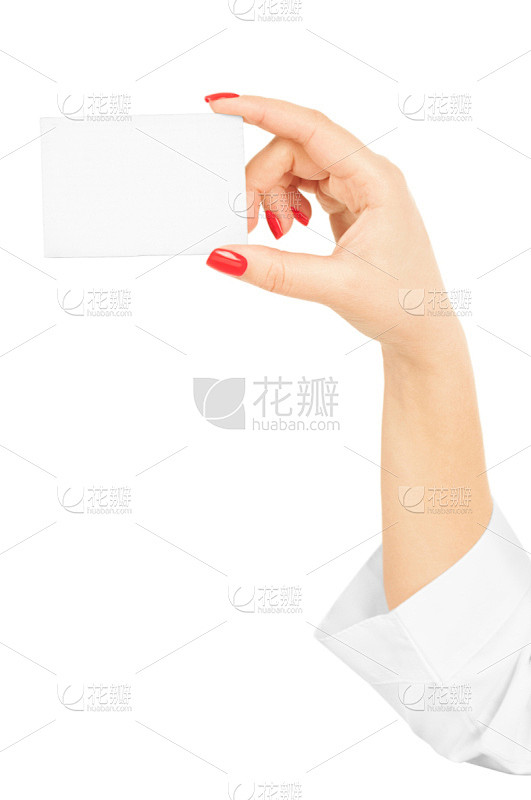 空白的,女性,名片,手牵手,垂直画幅,美...
