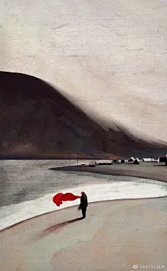 英国艺术家Owen Gent 的插画作品风格独特，融合了英文民间绘画与当代插画的元素，探索人们的内心世界，描绘成一个大气磅礴的梦幻超现实世界，带有淡淡的忧伤，某种向下的力量，不可明言的迷离，画面充满了怀旧感。

#艺术圈的夏天# #夏日手绘大赛# ​​​​