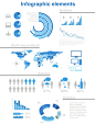 Analytics, World Map & Statistics Elements