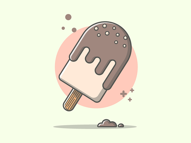 icecreamvectorsweetshotsminimallineartillustratorillustration