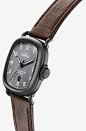 Shinola - Men's Watch - The Guardian 41.5mm Cool Gray Dial and Cattail Brown Leather Strap : Named after an iconic building in the city of Detroit, the Guardian is crafted with a handsome, rounded square shape. Both strong and substantial, it celebrates i