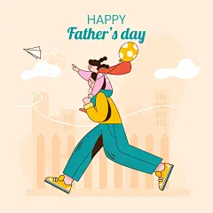 父亲节父爱如山爸爸超人亲子感恩手绘矢量插画海报源文件设计素材-淘宝网