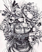 外国插画师 素描作品 - 插画艺术 - CNU视觉联盟
