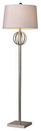 Donora Floor Lamp, Silver Leaf - contemporary - Floor Lamps - 1800Lighting