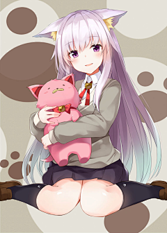 月红3434采集到猫耳少女