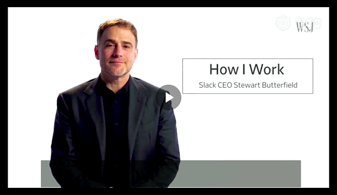 SLACK ceo 采访视频的样式
