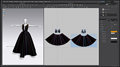 Na只折耳喵采集到C4D-服装板片参考