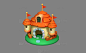 卡通城堡 儿童玩具 塑料玩具 Q版小房子 - 综合模型 蛮蜗网
