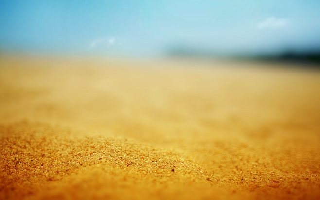 sand depth of field ...