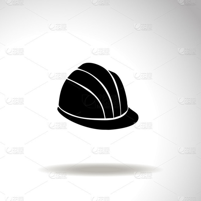 安全的安全帽矢量图标.