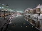 日本小樽 日本北海道西南部港市 札幌的外港 运河的夜景