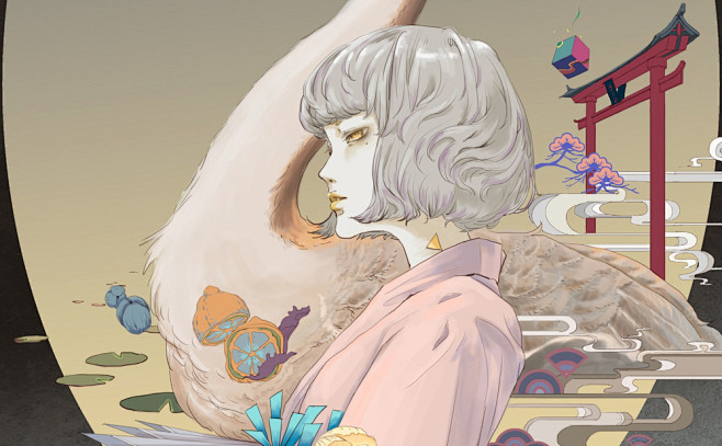 浮世绘2-晃子丶_浮世绘，女孩，妹纸，和...
