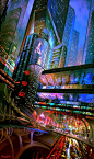 translucentmind: “Delastar 88 // Ferdinand Ladera” / sci fi city lights / cyberpunk