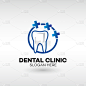dental clinic logo for dental care tooth abstract