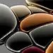3D abstract chrome Colourful  Fashion  glass luxury metal bubbles rich