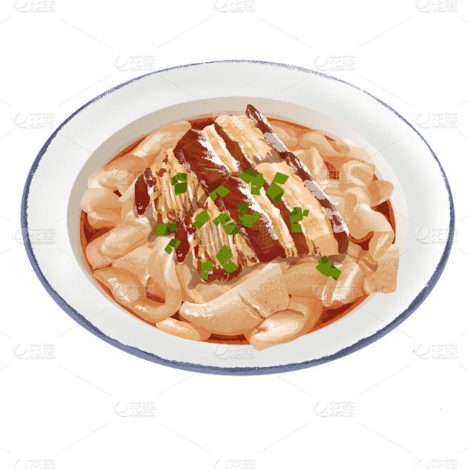 手绘-东北特色美食元素贴纸