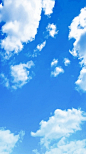 蓝天白云矢量图H5背景