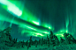 Northern Lights in Lapland : Northern Lights in finnish Lapland, taken in february 2016