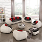创意个性黑白小户型组合 简单的设计怒简单的时尚，黑白创意沙发，更经典更百搭。