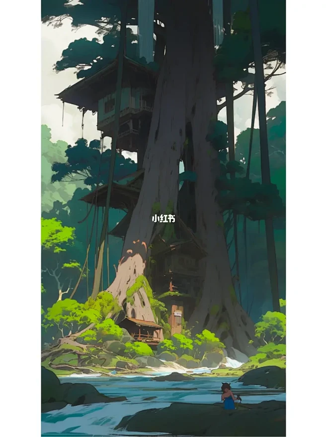 AI 艺术 ｜ 巨树森林