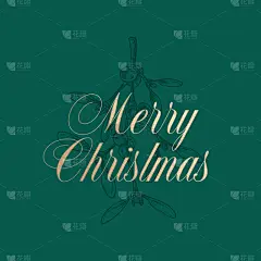 merry christmas abstract retro label sign