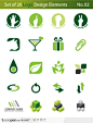 绿色环保风格图标LOGO设计
