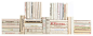 Modern Neutral Book Wall, Set of 50 Decorative Books contemporary-books