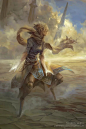 美国概念设计师 Peter Mohrbacher，他自创了一个神明世界 Angelarium。