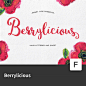 【FONT-044】Berrylicious个性时尚钢笔连笔手写英文字体-淘宝网