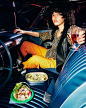 car Eating  food photography restaurant take-out