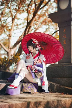阴阳师手游 雪女 cosplay | 半次元 动漫真人秀 coser 动漫人物游戏角色扮演@北坤人素材