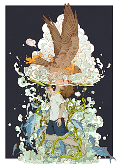 款款温情至青春采集到插画
