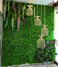仿真植物墙 绿植墙 背景墙 婚庆花墙 立体屏风 屋顶墙壁装饰植物-淘宝网