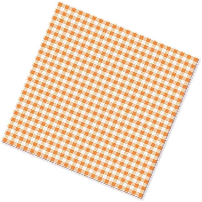 黄白格子桌布透明素材