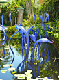 Dale Chihuly Blue Glass Sculptures: 