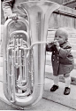 tiny tuba player