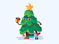 Christmas tree : View on Dribbble