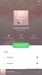 Music Player App – User interface by Daniel Fass X Czarny