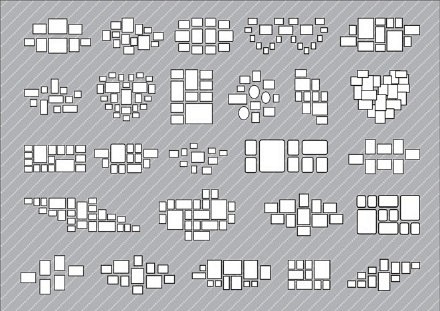 实用的照片排版、照片墙布局参考_家居装饰...