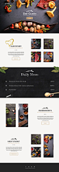 Del Gusto - Restaurant, Bar and Cafe Template on Behance: 