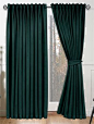 Velvet Teal Curtains - rich, sumptuous and luxurious to boot, these curtains will create a regal air in your home. <a class="pintag" href="/explore/curtains/" title="#curtains explore Pinterest">#curtains</a> <