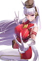 Anime 900x1296 anime anime girls Uma Musume Pretty Derby horse girls animal ears Gold Ship (Uma Musume) long hair artwork digital art fan art white gloves hat light hair purple eyes