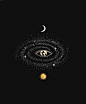 星空主题的插画，安静而神秘，孤独且烂漫。

插画师Ameya ​​​​