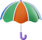 Umbrella 3D Illustration